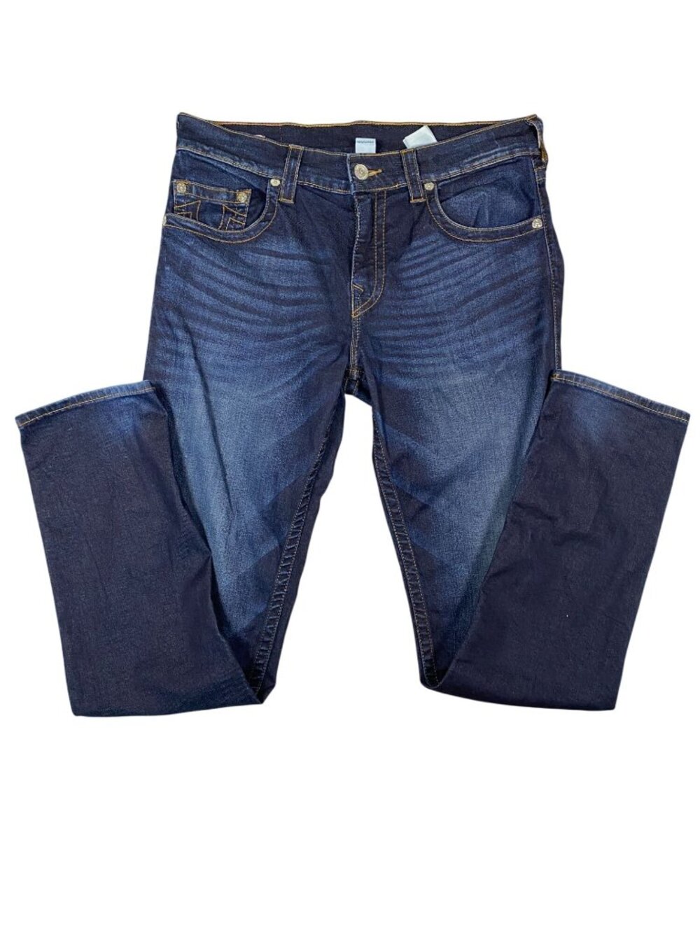 True Religion Geno Relaxed Slim Jeans 34 Dark Wash Denim Mens Casual Classic Fit
